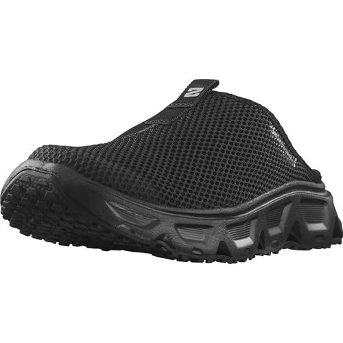 Salomon Reelax Slide 6.0 Herren Pantoletten, Gepolsterte Stabilität, Sofortiger und lang anhaltender Komfort, Vielseitiger Einsatz, Black, 2/3 im Sale