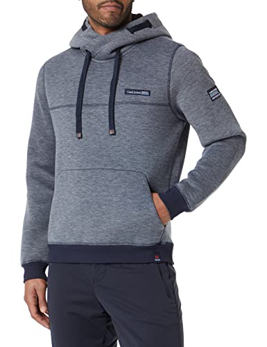 Timezone Herren Hi-Tech Hoodie Kapuzenpullover, total Eclipse Melange, im Sale