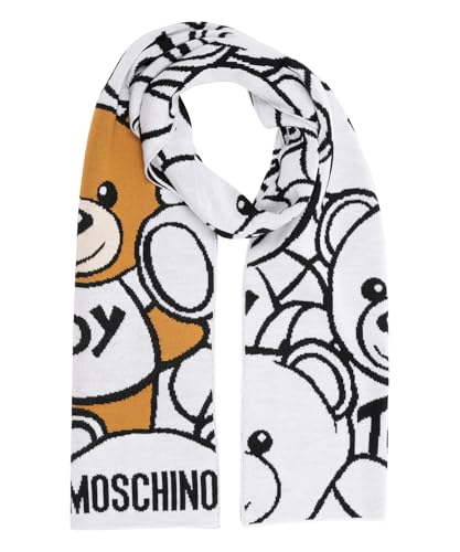 Moschino damen teddy bear Wollschal white im Sale