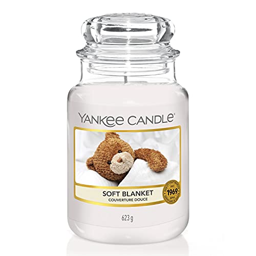 Yankee Candle Duftkerze im Glas (groß) | Soft Blanket | Brenndauer bis zu 150 Stunden