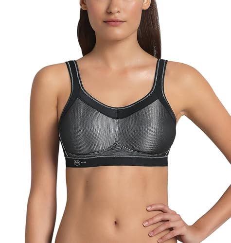 Anita Active Damen Bügelloser BH 5529, Schwarz (Schwarz 001) , 75B im Sale