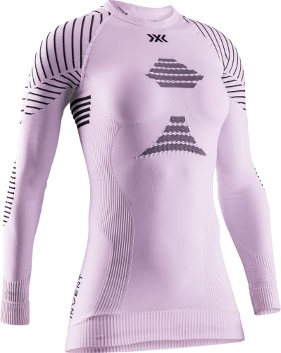 X-Bionic Invent 4.0 Langärmliges Kompressions-Jersey-T-Shirt Rosa Frau Grösse im Sale