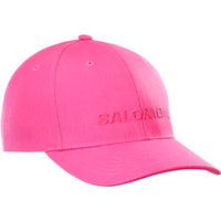 Thumbnail for Salomon Salomon Logo Unisex Kappe Trail Running Wandern MTB Lauf, Lässiger Style, Leichtgewichtiger Komfort, Abgestimmte Passform, Rosa, Einheitsgröße im Sale