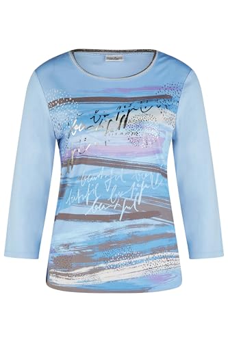 Damen 3/4 Arm Shirt mit Frontprint SkyBlue im Sale