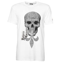 Thumbnail for Roberto Geissini Herren T-Shirt Skull-Mystic-White im Sale