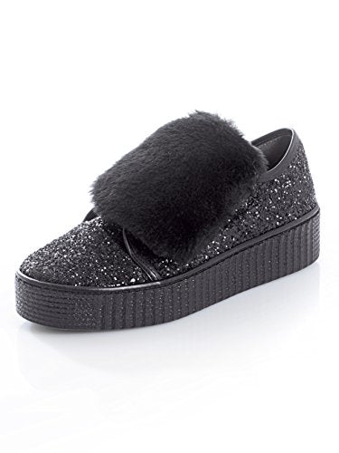 Alba Moda Damen Slipper mit Dicker makanter Sohle 37 im Sale