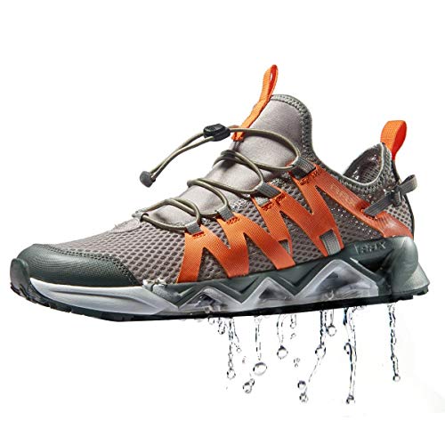 RAX Herren Schnell Trocknende rutschfeste Aqua Wasser Wanderschuhe, Schwarz, 45 EU im Sale