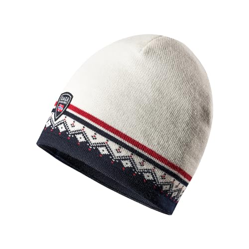 Dale of Norway Moritz Hat - Merino Wool Beanie - Wintermützen für Damen und Herren, Offwhite Navy Raspberry, Einheitsgr��e im Sale