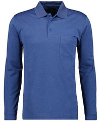 Thumbnail for RAGMAN Herren Poloshirt Langarm , Moosgrün-318 im Sale