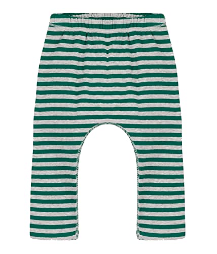 Petit Bateau Baby Jungen Hose, Grün Evergreen / Grau Fumee, 3 Monate im Sale