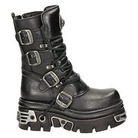 Thumbnail for New Rock Shoes - Classic New Rock Leather Boots with Reactor Sole UK 10 / Black im Sale