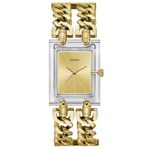 GUESS Damenuhr Mod Heavy Metal Goldfarben GW0669L1 im Sale