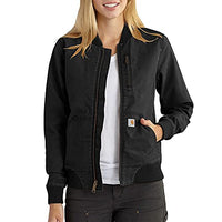 Thumbnail for Carhartt Damen Rugged Flex Relaxed Fit Canvas-Jacke, Schwarz, im Sale