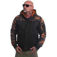 Thumbnail for Yakuza Herren Graveyard Ultimate Winterjacke, Schwarz/Orange, im Sale