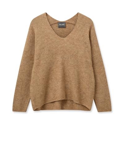 Mos Mosh MMThora V-Neck Knit 784Tannin - im Sale