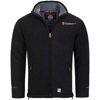 Thumbnail for Geographical Norway UREKA Herren Fleece Jacke Fleecejacke warm Teddyfell Futter Gr. S-XXXL (L, Schwarz) im Sale