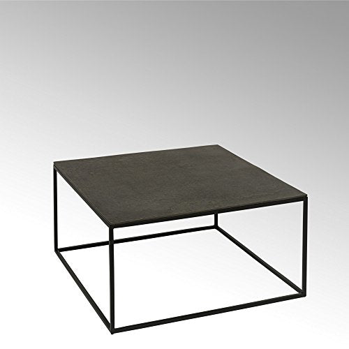 Lambert Dado Couchtisch Alu Finish 70 x 70 x 35 cm, Metall, Graphit, schwarz, One Size im Sale