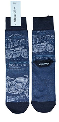 Thumbnail for Wigglesteps Herren Socken BLUE MOTORBIKE, one Size (41-46) im Sale