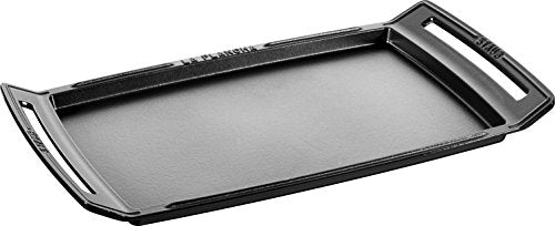 Staub 1003954 Plancha, Induktionsgeeignet, Gusseisen, Schwarz, 38 cm, 47.3 x 25 x 4.2 cm, 1 Einheiten