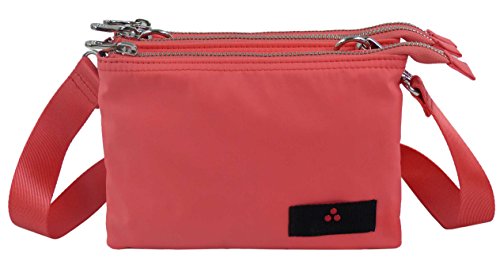 PEUTEREY Tasche,Clutch,Damen Schultertasche,Umhängetasche mit Tabletfach HORN - PTT0029 Pink (23 x 20 x 7cm) im Sale