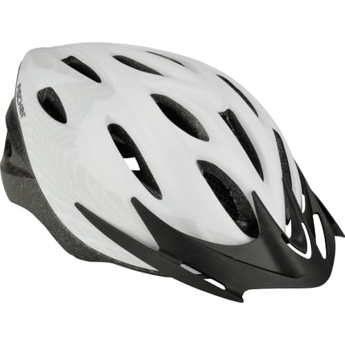 FISCHER Erwachsene Fahrradhelm, Radhelm, Cityhelm White Vision, S/M, 54-59cm, weiß, beleuchtetem Innenring-System im Sale