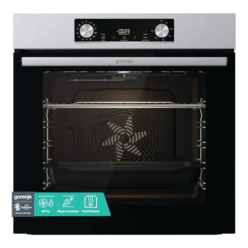 Gorenje OptiBake BOS 6737 E02X Einbau-Backofen / 77L / AquaClean/Heißluft/ExtraSteam/AirFry/PerfectGrill/Pizzamode 300°C/Edelstahl, Inox im Sale