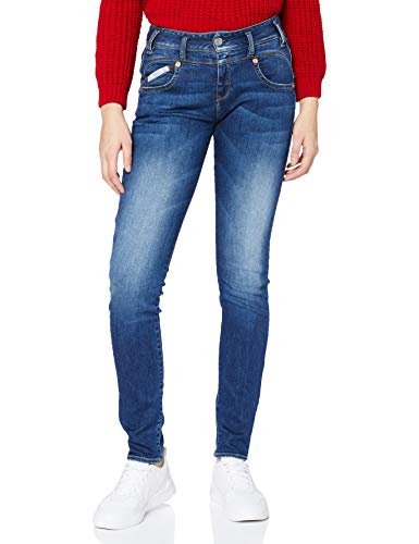 Herrlicher Damen Pearl Slim Organic Denim Jeans, Blue Desire 866, W29/L30 im Sale