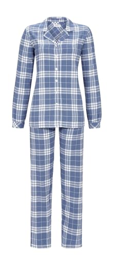 Ringella Pyjama aus Webflanell Farbe Blue Indigo, im Sale