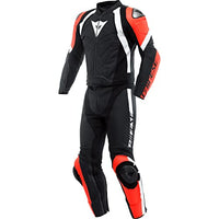 Thumbnail for Dainese Avro 4 2-Teiler Motorrad Lederkombi (Black/Red/White,48) im Sale