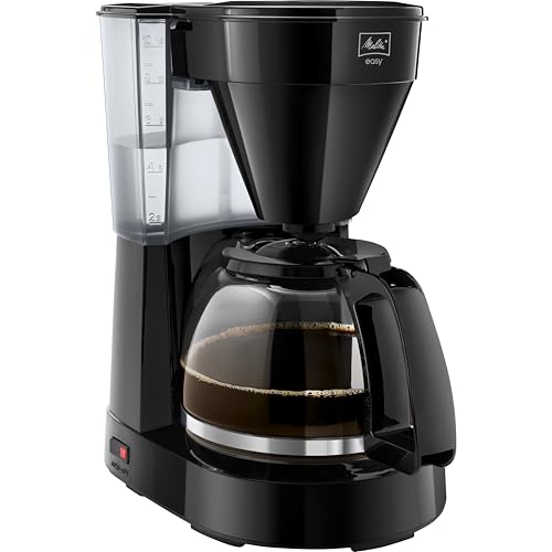 Melitta Easy – Kaffeemaschine mit abnehmbarem Schwenkfilter, Filterkaffeemaschine mit Glaskanne und Tropfstopp, für bis zu 10 Tassen Kaffee, schwarz im Sale