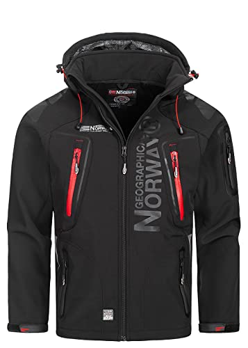 Geographical Norway Tangata Herren Softshell Funktions Outdoor (weiß, Medium) (Schwarz, Large) im Sale