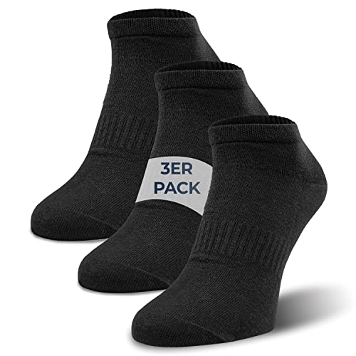 GIESSWEIN Bambus Sneaker Socken Herren & Damen 35-46 [3er Pack] - Anti Schweiß Socken temperaturregulierend atmungsaktiv - Laufsocken Sportsocken Herren & Damen - Sneakersocken aus Bambusfasern im Sale