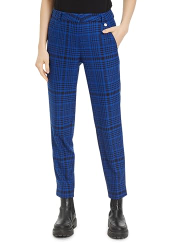 Tamaris Damen Ariana Cigarette Suit Pants, Blueberry Houndstooth Check, 38 im Sale