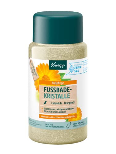 Kneipp Fussbadekristalle Calendula Orangenöl - Mit pflegendem Jojobaöl - Für Diabetiker geeignet - vegan - 600g im Sale