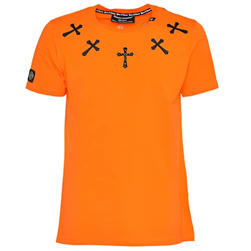 Roberto Geissini Herren T-Shirt Favorite - orange 2XL im Sale