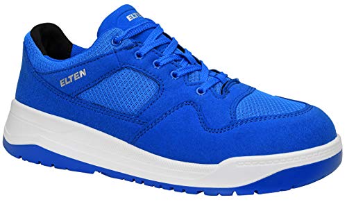 ELTEN Sicherheitsschuhe MAVERICK blue Low ESD S1P, Damen und Herren, Textil, Stahlkappe, leicht, sportlich, Blau, Größe: 42 im Sale