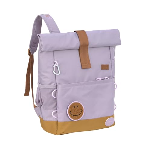 LÄSSIG Kinderrucksack mit Brustgurt Freizeitrucksack wasserabweisend, 15 Liter/Medium Rolltop Backpack lilac im Sale