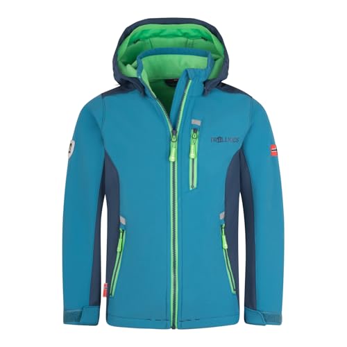 Trollkids Kinder Softshelljacke Balestrand, Dunkel Marine/Mystik Blau, im Sale