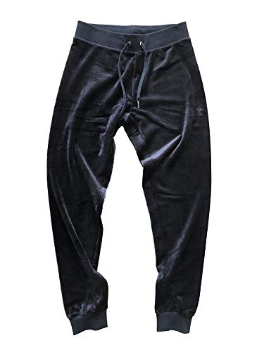 JUICY Couture Cuffed Jogger Pants Samt Black L, Schwarz im Sale