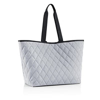 Thumbnail for reisenthel classic shopper  rhombus light grey Geräumige Shopping Bag und edle Handtasche in einem Aus wasserabweisendem Material im Sale