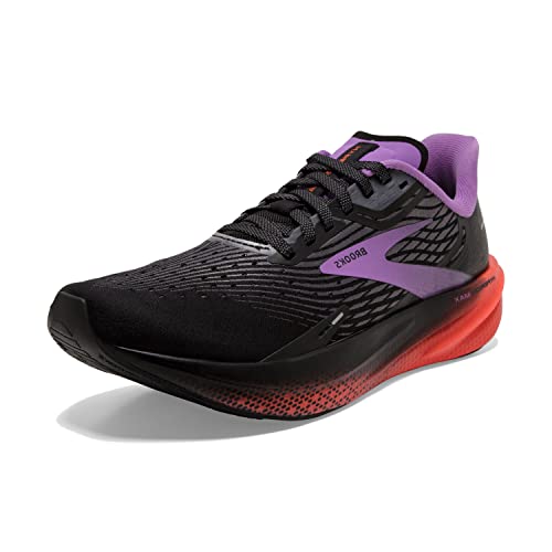 BROOKS Damen Hyperion Max Sneaker, Schwarz/Fiesta/Glockenblume, 39 EU im Sale