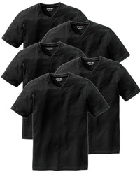 Thumbnail for Otto Kern T Shirt Herren im 5er Pack, 5X Kurzarm-Shirts mit V-Ausschnitt, atmungsaktive T-Shirts Herren Schwarz und Weiß aus 100% Baumwolle, Weiß, Gr. im Sale