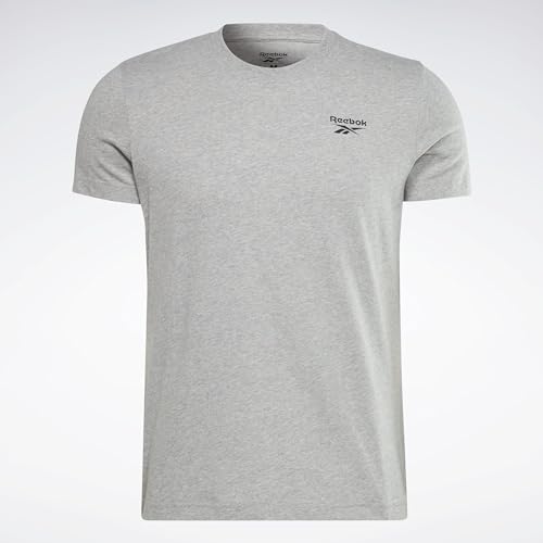 Reebok Herren Identity Left Chest Logo T-Shirt, Mgreyh, S EU im Sale