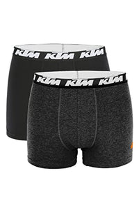 Thumbnail for KTM by Freegun Boxershorts für Herren Unterwäsche Pant Men´s Boxer 2 er Pack, Farbe:Dark Grey / Black, Bekleidungsgröße:L