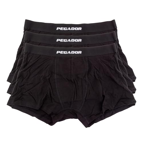 Pegador Camino Single Logo 3er P Boxershort, Black/Black, im Sale