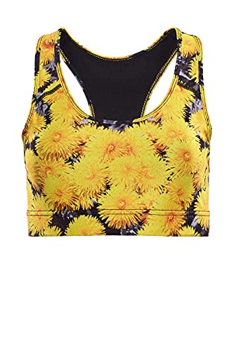 Winshape Damen Fitness Freizeit Bustier Functional SB101, Power of Flower Collection, All-Fit Style Sport-BH, Dandelion Breeze, im Sale