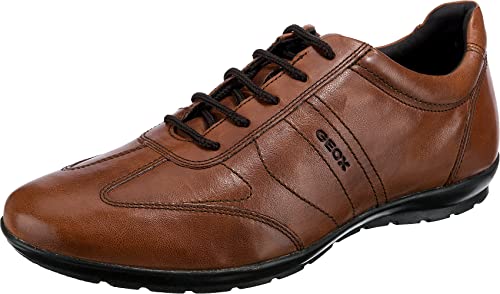 Geox Herren U Symbol Oxfords, Kalb Braun, 45 EU im Sale