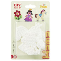 Thumbnail for Hama Perlen 4571 Kleine Stiftplatten 3er Set für Midi Bügelperlen mit Durchmesser 5 mm, Motive Pony, Blume und Prinzessin in weiß, kreativer Bastelspaß für Groß und Klein im Sale