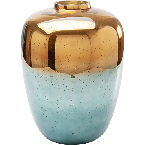 Kare Design Deko Vase Lizy Shine Multi, Gold/blau, Blumenvase, Dekorationsvase, Gefäß für Blumen, Tischvase, 41cm im Sale