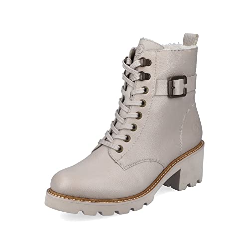 Remonte Damen Schnürstiefeletten D0A74, Frauen Stiefeletten,lose Einlage,Chukka Boots,schnürboots,Winterstiefel,Winterschuhe,warm,beige (60),36 EU im Sale